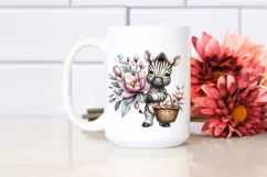 Whimsical Baby Zebra with Flower Basket | Magnolia Bouquet Product Image 2