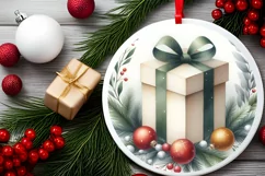 Gift Christmas Ornament Sublimation PNG Product Image 2