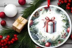 Gift Christmas Ornament Sublimation PNG Product Image 2