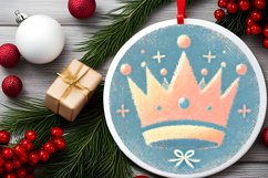 Round Christmas Ornament Sublimation|Clipart Product Image 1
