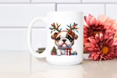 Expressive Baby Bulldog Watercolor PNG Product Image 2