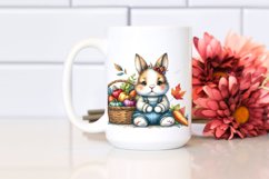 Colorful Sitting Bunny | Sublimation | Clipart Product Image 2