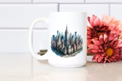Urban Manhattan Watercolor Clipart Product Image 2
