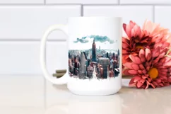 Urban Manhattan Watercolor Clipart Product Image 2