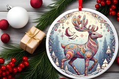 Round Christmas Ornament Sublimation|Clipart Product Image 2