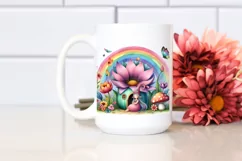 Colorful Fairy House Illustration Clipart Product Image 2