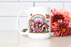Colorful Fairy House Illustration Clipart Product Image 2