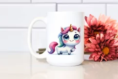 Funny Unicorn Watercolor PNG Product Image 2