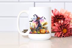 Witch Halloween Watercolor Clipart Product Image 2
