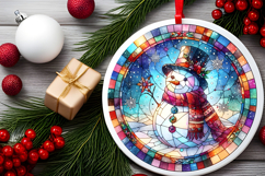 Round Christmass Ornament PNG Product Image 2