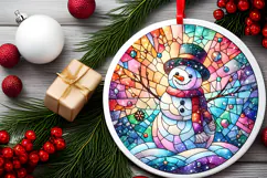 Round Christmass Ornament PNG Product Image 2