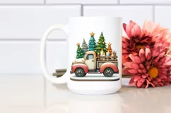 Whimsical Truck with Christmas Trees PNG Product Image 2