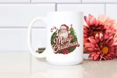 Santa Engraved Christmas Design PNG Sublimation Digital Product Image 2