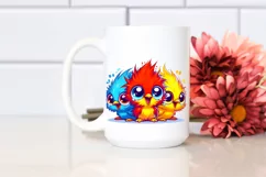 Colorful Baby Warbler PNG Product Image 2