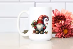 Detailed Watercolor Christmas Gnome PNG Product Image 2