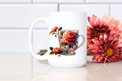 Artistic Camellia Sublimation Clipart Product Image 2