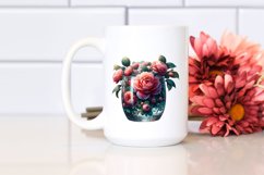 Artistic Camellia Sublimation Clipart Product Image 2
