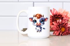Baby Cow Rain Boots | Watercolor Product Image 2