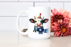 Cow Enthusiastic Cow Portrait | Clipart Product Image 2
