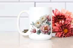Abstract Glossy Peonies Art, Transparent PNG Product Image 2