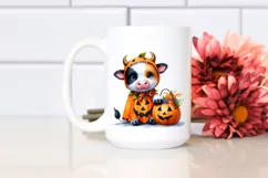 Cute Baby Cow Halloween Clipart Product Image 2