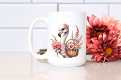 Boho Baby Flamingo with Snapdragon Basket | Sublimation | Product Image 2