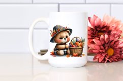Baby Bear with Autumn Vegetables | Clipart Product Image 2