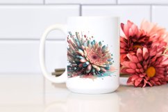 Gerbera Material Watercolor Splash | Sublimation | Clipart Product Image 2