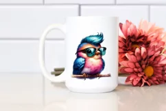 Watercolor Bird Portrait, Transparent PNG Product Image 2