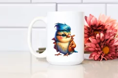 Watercolor Bird Portrait, Transparent PNG Product Image 2