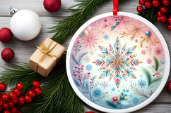 Round Christmass Ornament PNG Product Image 2