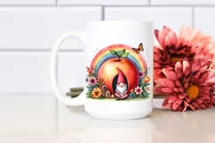 Gnome House Rainbow Fruit Watercolor Clipart Product Image 2