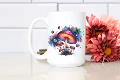 Colorful Astral Mushroom PNG Product Image 2