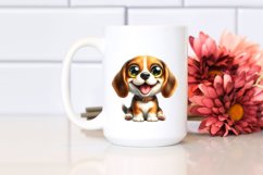 Funny Beagle with Big Eyes and Smiling | Sublimation | Product Image 2