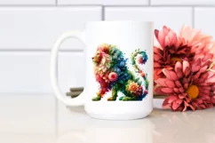 Abstract Vibrant Watercolor Lion PNG Product Image 2
