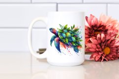 Abstract Vibrant Watercolor Turtle PNG Product Image 2