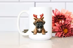 Expressive Baby Bullmastiff Watercolor PNG Product Image 2