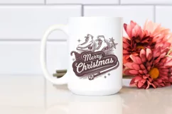 Merry Christmas Ice Skates Png Product Image 2