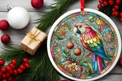Round Christmas Ornament Sublimation|Clipart Product Image 1