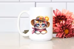 Colorful Cute Baby Kitten Clipart Product Image 2