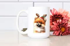 Expressive Baby Pomeranian Watercolor PNG Product Image 2