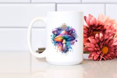 Magical Celestial Mushroom | Watercolor Product Image 2