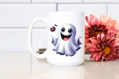 Funny Halloween Ghost with Goofy Smile | Clipart Product Image 2