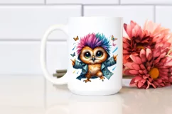 Cute Baby Owl Dancing PNG Product Image 2