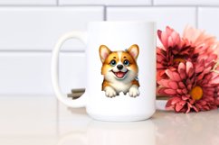Crazy Pembroke Welsh Corgi Sticking Out | Clipart Product Image 2