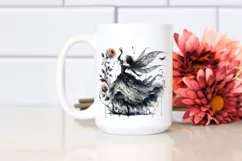 Washed Watercolor Gothic Fairy PNG Product Image 2