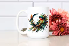 Abstract Vibrant Watercolor Bird PNG Product Image 2