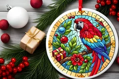 Round Christmas Ornament Sublimation|Clipart Product Image 1