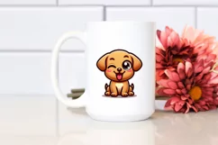 Colorful Cartoon Labrador Retriever | Clipart Product Image 2