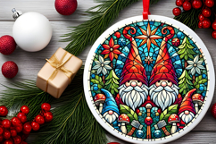 Round Christmass Ornament PNG Product Image 2
